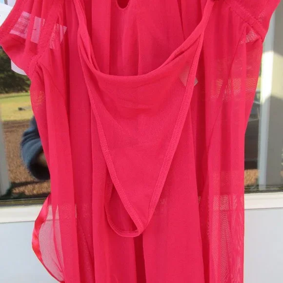 NWT baby doll nighty & panty with lace & metallic details size L - Picture 13 of 15